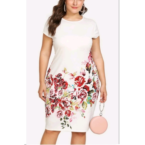 Dresses & Skirts - Floral Print Pencil Dress